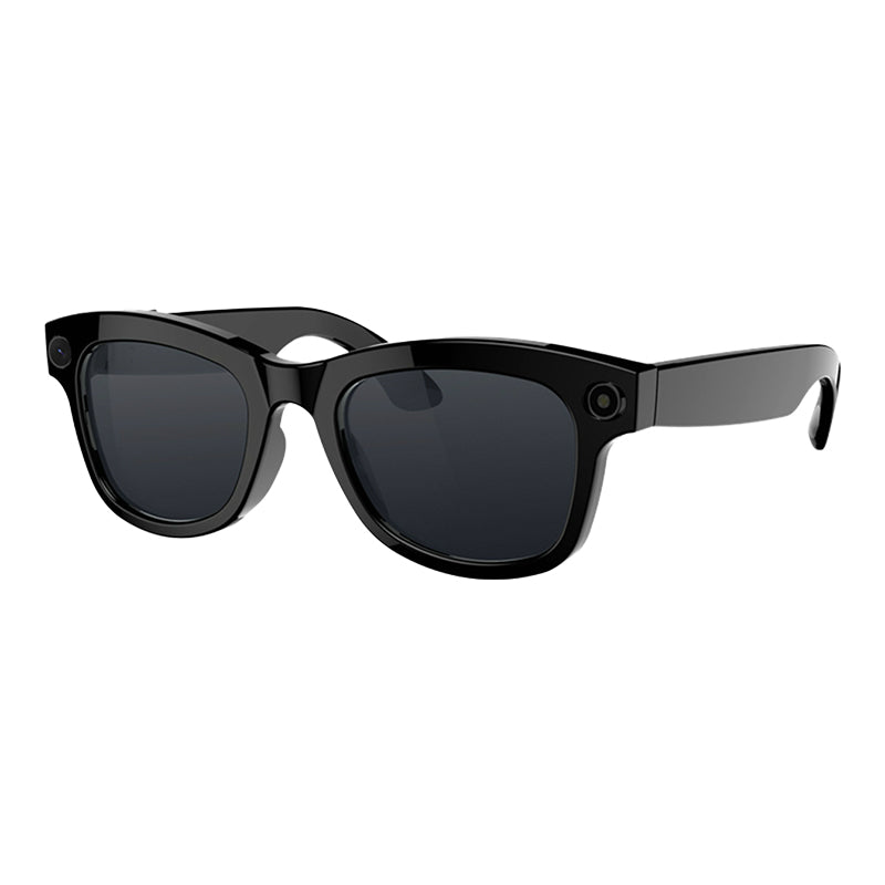 Smart glasses with AI and ChatGPT, 8MP camera and 1200P 4K HD video recording, real-time translation in over 160 languages, Bluetooth 5.4, HiFi audio and music control, wearable smart sunglasses with video recording.