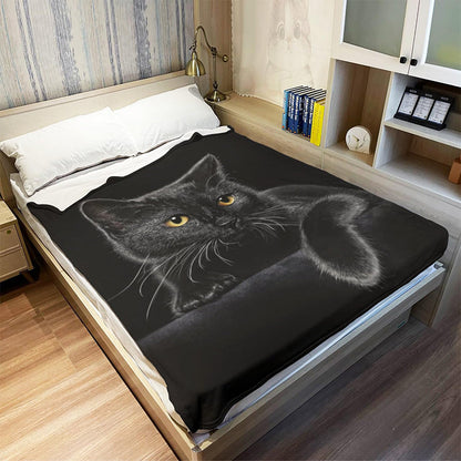 ⏳LAST DAY SALE 50% OFF!⏰🐱Black Cat All-Season Cozy Blanket