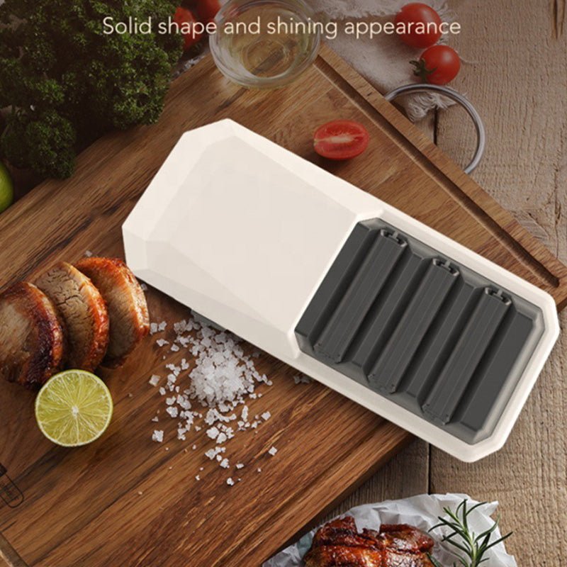 Professional 3-Stage Electric Knife Sharpener with Precision Angle Guide & Diamond Abrasive