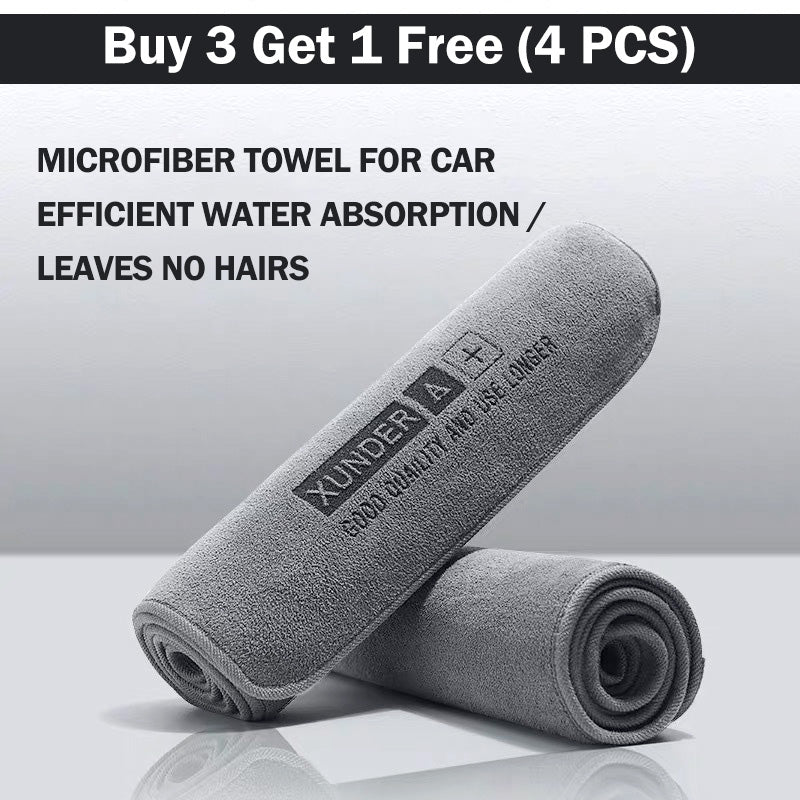 Microfiber Towel for Car - Effective Water Absorption & Leaves No Trace