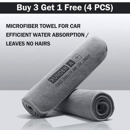 Microfiber Towel for Car - Effective Water Absorption & Leaves No Trace
