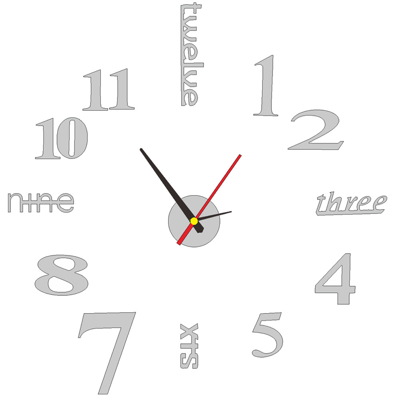 🕒3D DIY Silent Frameless Luminous Wall Clock