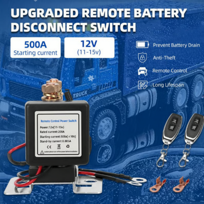 🔥Flash Sale🔥Wireless Remote Battery Disconnect Switch (50% OFF) – Anti-Leakage Device