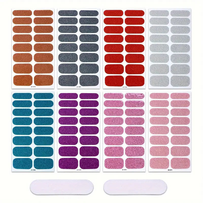 💥Surprise Sale: 50% Off💅 Waterproof self-adhesive glitter nail stickers(3pcs)