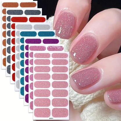 💥Surprise Sale: 50% Off💅 Waterproof self-adhesive glitter nail stickers(3pcs)