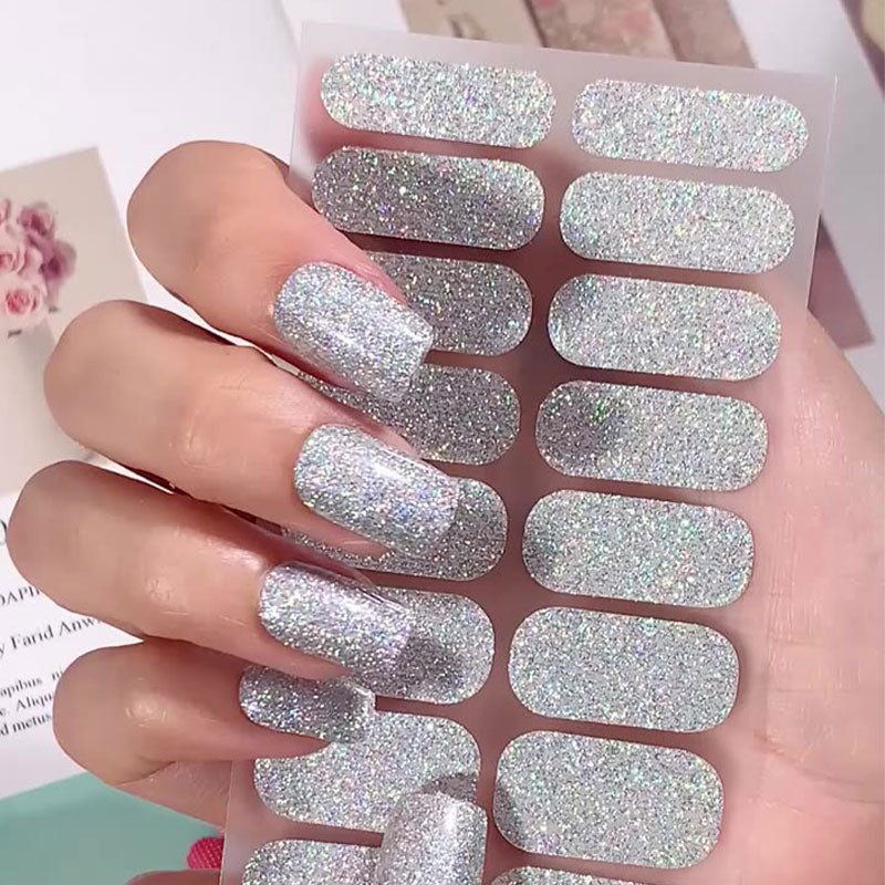 💥Surprise Sale: 50% Off💅 Waterproof self-adhesive glitter nail stickers(3pcs)