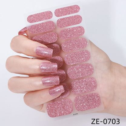 💥Surprise Sale: 50% Off💅 Waterproof self-adhesive glitter nail stickers(3pcs)