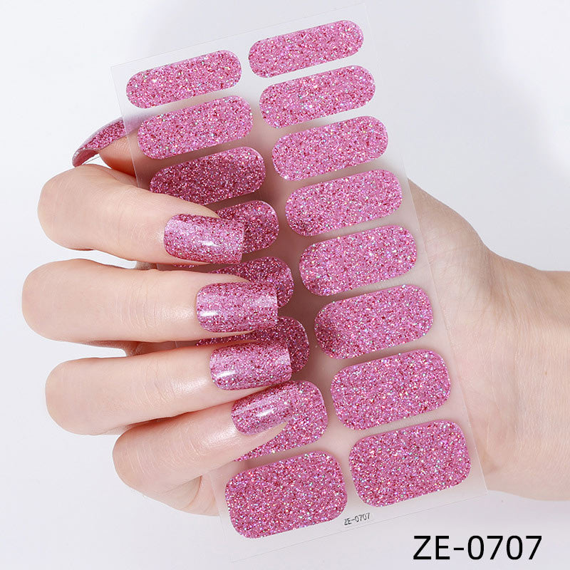 💥Surprise Sale: 50% Off💅 Waterproof self-adhesive glitter nail stickers(3pcs)