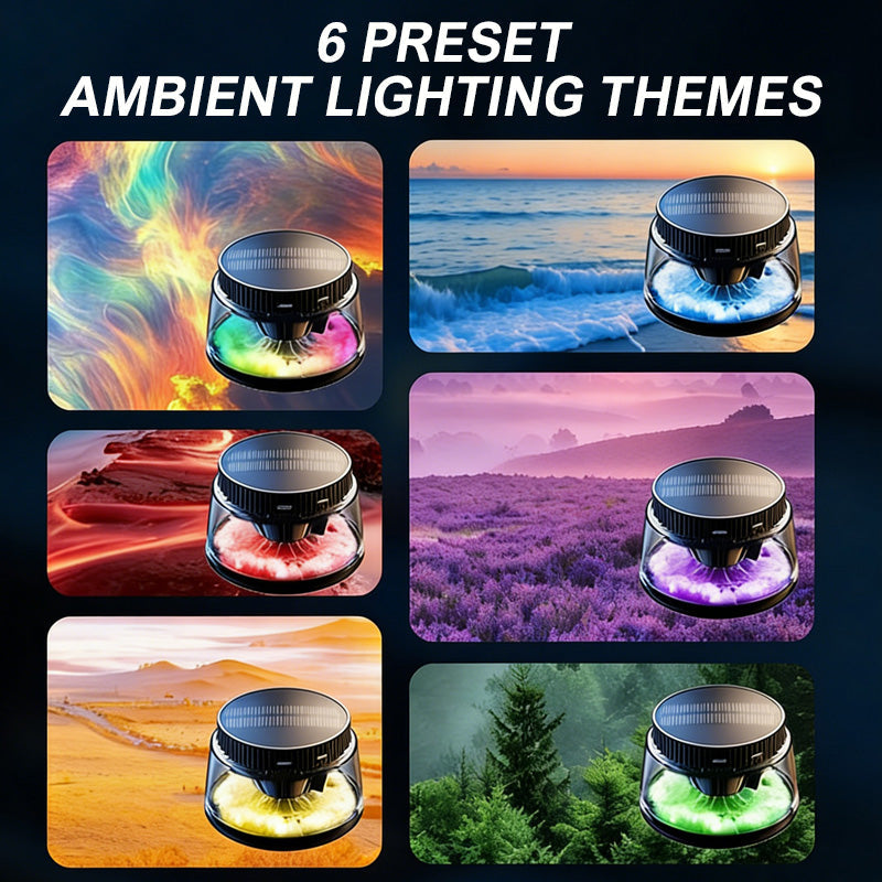 Automatic On/Off Car Scent Diffuser with 6 Lights