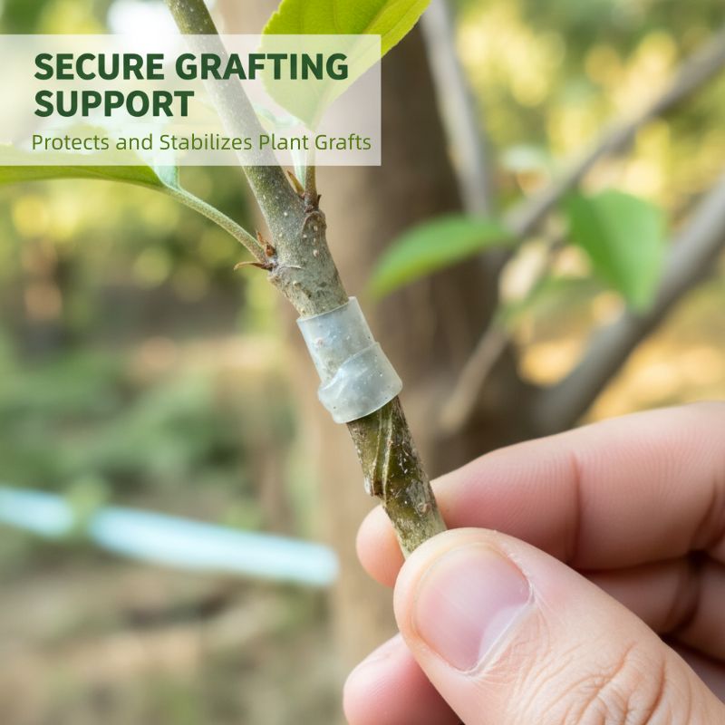🛠️ Buy 2 Get 1 Free! ✨ 50pcs Silicone Grafting Sleeves – Flexible, Durable & Promotes Fruit Tree Healing 🌳✨