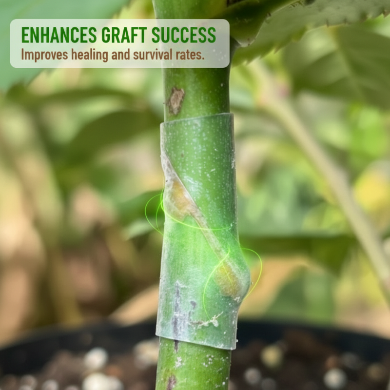 🛠️ Buy 2 Get 1 Free! ✨ 50pcs Silicone Grafting Sleeves – Flexible, Durable & Promotes Fruit Tree Healing 🌳✨
