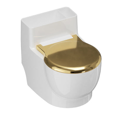 Wall-Mounted Toilet-Shaped Cat Bowl