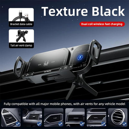 ✨⚡15W Wireless Fast-Charging Car Phone Mount for Foldable & Regular Smartphones📱