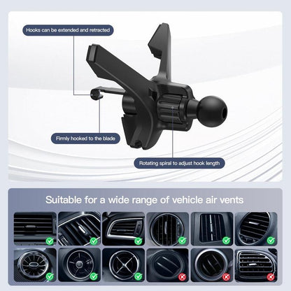 ✨⚡15W Wireless Fast-Charging Car Phone Mount for Foldable & Regular Smartphones📱