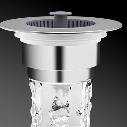 Pop-Up Sink Drain Stopper with Strainer