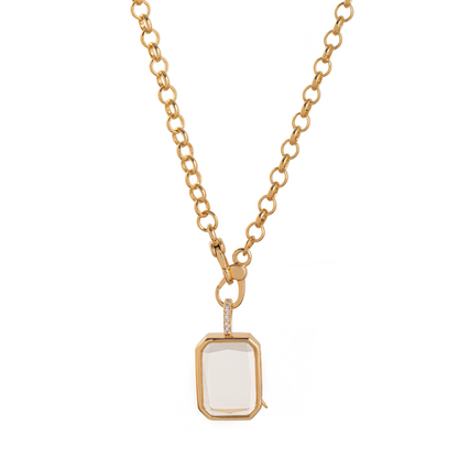 Retro Chic Locket Pendant Necklace