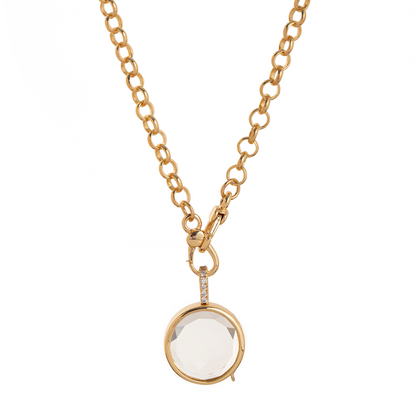 Retro Chic Locket Pendant Necklace