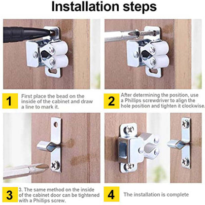 Silent & Strong Classic Door Catches | Stainless Steel, No-Slam Latches for UK Homes