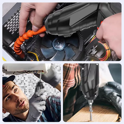 Home Essentials! USB Charging, Battery Powered and Rotatable Screwdriver Set