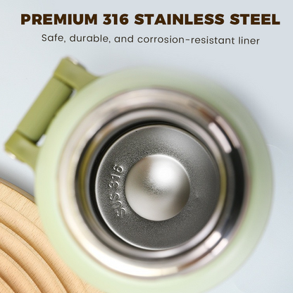 🏆Flash Sale 59% OFF⚡5K+ SOLD! 💥Stainless Steel Vacuum Insulated Bottle with Lidded Cup