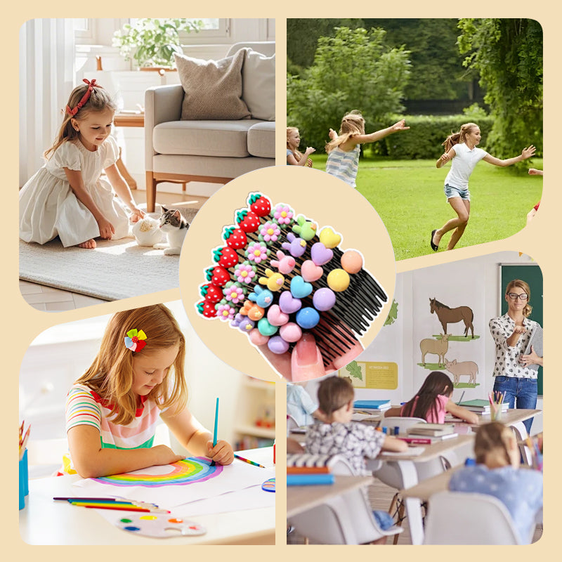 Cute Cartoon Hair Taming Clip for Young Girls