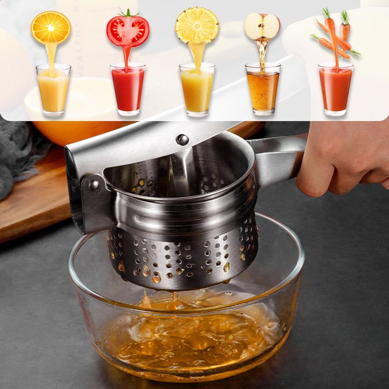 📢📢50%  OFF !! ⏰AEX Multifunctional Stainless Steel Potato, Juice & Food Press