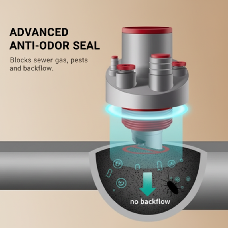 Easy Install Multi-Port Drain Pipe Connector