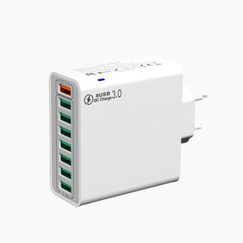 📢📢50%  OFF !! ⏰8-Port USB Fast Charging Mobile Phone Charger