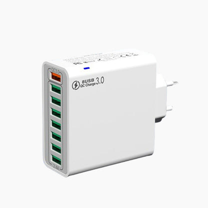 📢📢50%  OFF !! ⏰8-Port USB Fast Charging Mobile Phone Charger