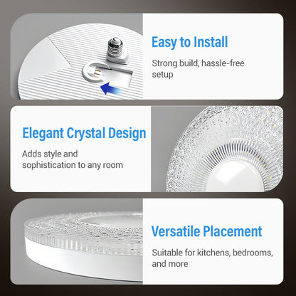 LED Crystal Mounted Ceiling Light