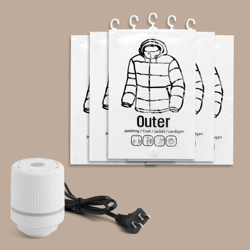 📢📢50%  OFF !! ⏰Hanging Vacuum Storage Bags