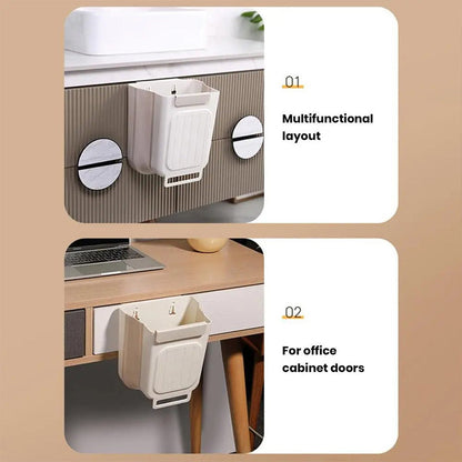 🗑️ 50% OFF NOW! 🧺 Multipurpose Hanging Collapsible Trash Can for Kitchen – Space-Saving, Strong Load-Bearing & Versatile ✨