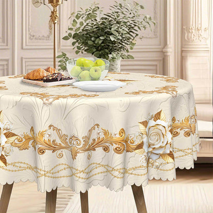 ✨🔥Waterproof Gold Rose Tablecloth🌸