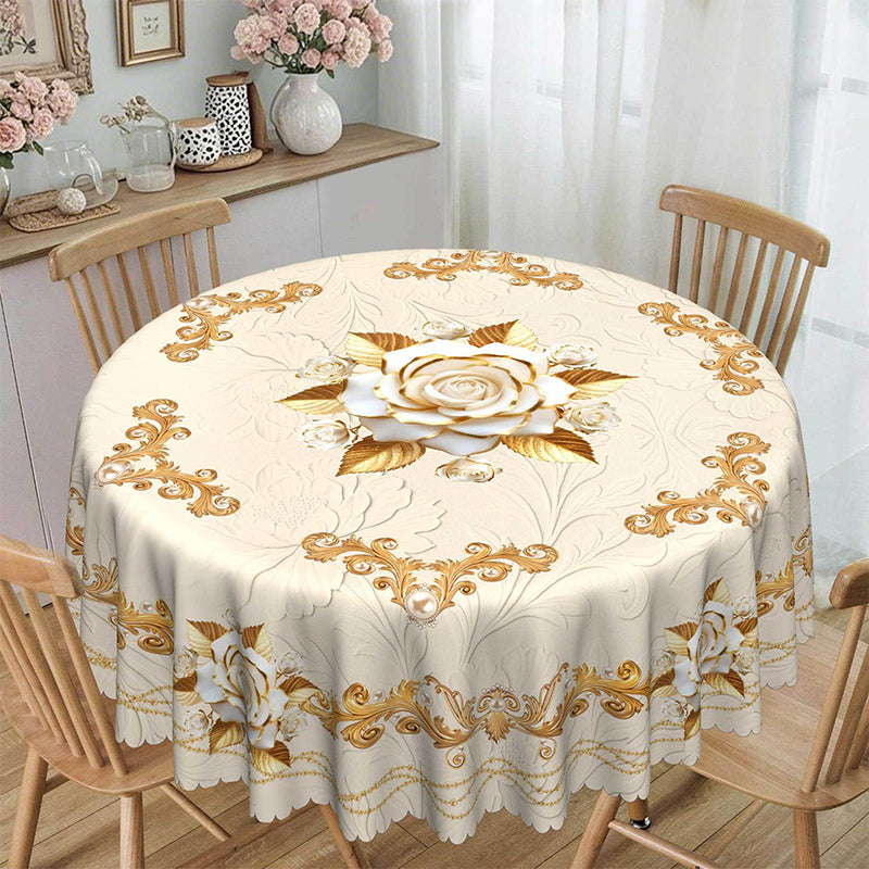 ✨🔥Waterproof Gold Rose Tablecloth🌸