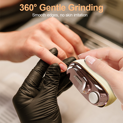 💅50% OFF NOW ! ⚡2-in-1 Electric Nail Clipper with Polishing File – Automatic Cut & Grind Nails, Safe Quiet Design for Adults, Seniors & Babies