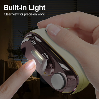 💅50% OFF NOW ! ⚡2-in-1 Electric Nail Clipper with Polishing File – Automatic Cut & Grind Nails, Safe Quiet Design for Adults, Seniors & Babies