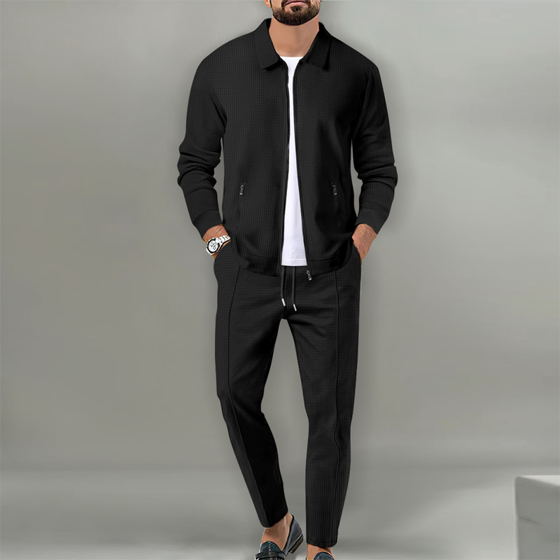 ⏳Time-Limited Special⏰Men’s Stylish Lapel Jacket & Jogger Pants 2-Piece Set