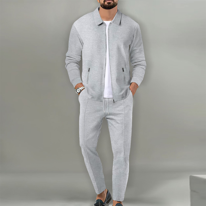 ⏳Time-Limited Special⏰Men’s Stylish Lapel Jacket & Jogger Pants 2-Piece Set