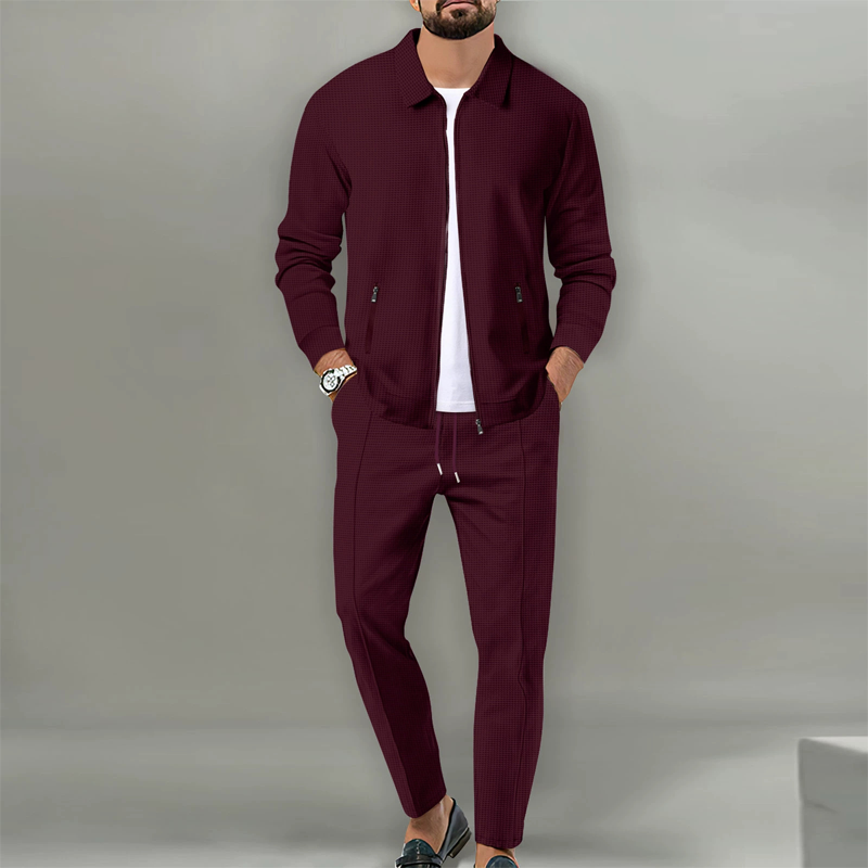 ⏳Time-Limited Special⏰Men’s Stylish Lapel Jacket & Jogger Pants 2-Piece Set