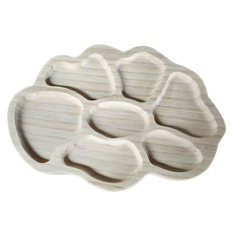 🏆Hot Sale⚡Puzzle Serving Tray - Wood with Removable Compartments