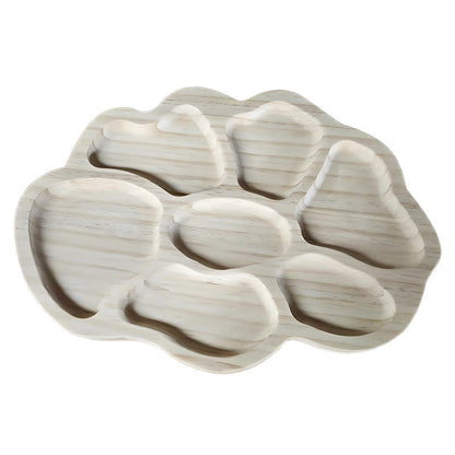 🏆Hot Sale⚡Puzzle Serving Tray - Wood with Removable Compartments