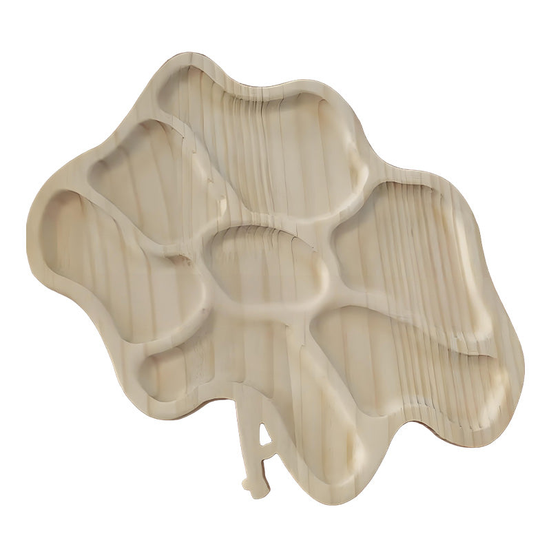🏆Hot Sale⚡Puzzle Serving Tray - Wood with Removable Compartments