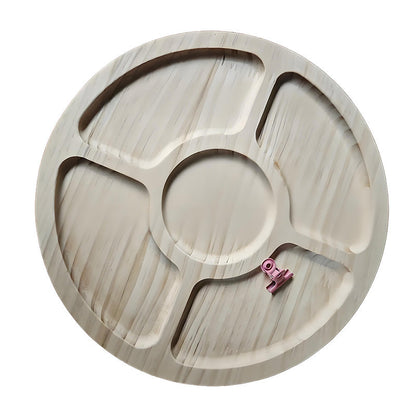 🏆Hot Sale⚡Puzzle Serving Tray - Wood with Removable Compartments
