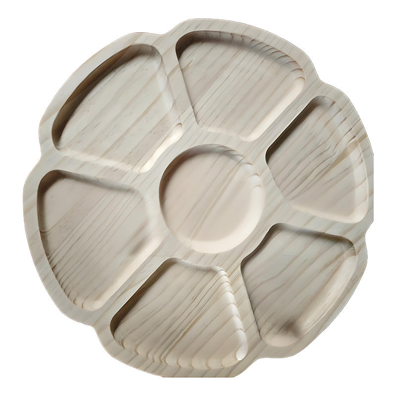 🏆Hot Sale⚡Puzzle Serving Tray - Wood with Removable Compartments
