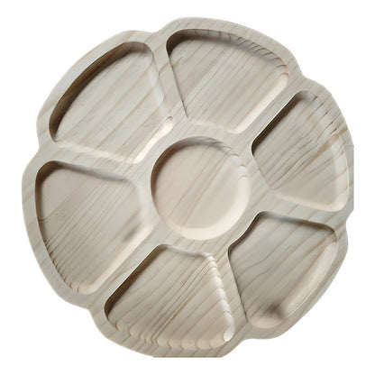 🏆Hot Sale⚡Puzzle Serving Tray - Wood with Removable Compartments