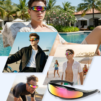 🤍 2026 Minimalist Design | Lightweight Shield Sunglasses | Full Protection, Bold Look 🛡️【LIMITED OFFER】
