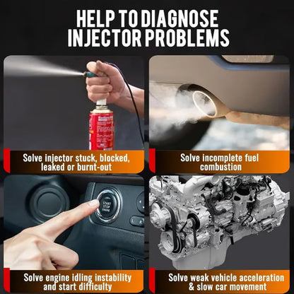 Professional 4-Mode Fuel Injector Tester & Cleaner Tool