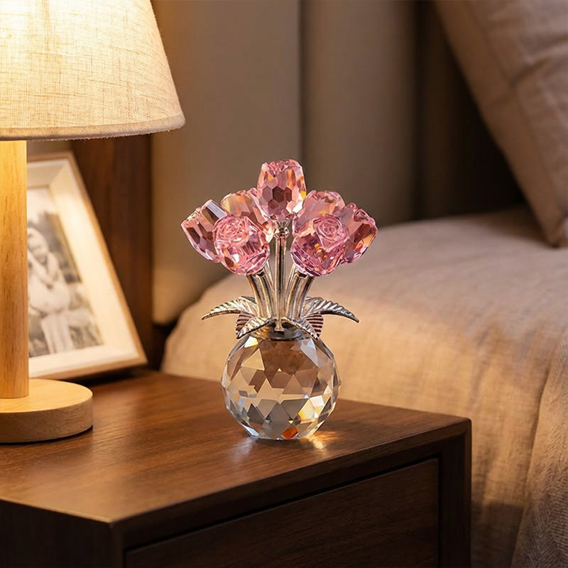 💎 50% OFF! 💎 Everlasting Crystal Rose in Vase – Handcrafted Sparkling Keepsake, Fade-Resistant & Perfect Gift 🌹✨