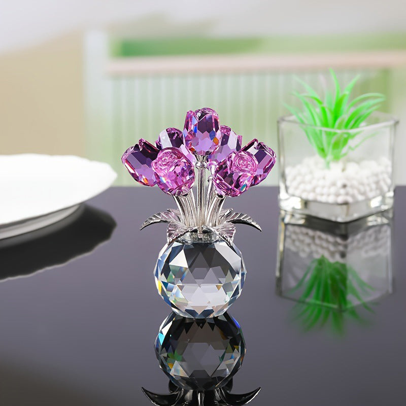 💎 50% OFF! 💎 Everlasting Crystal Rose in Vase – Handcrafted Sparkling Keepsake, Fade-Resistant & Perfect Gift 🌹✨