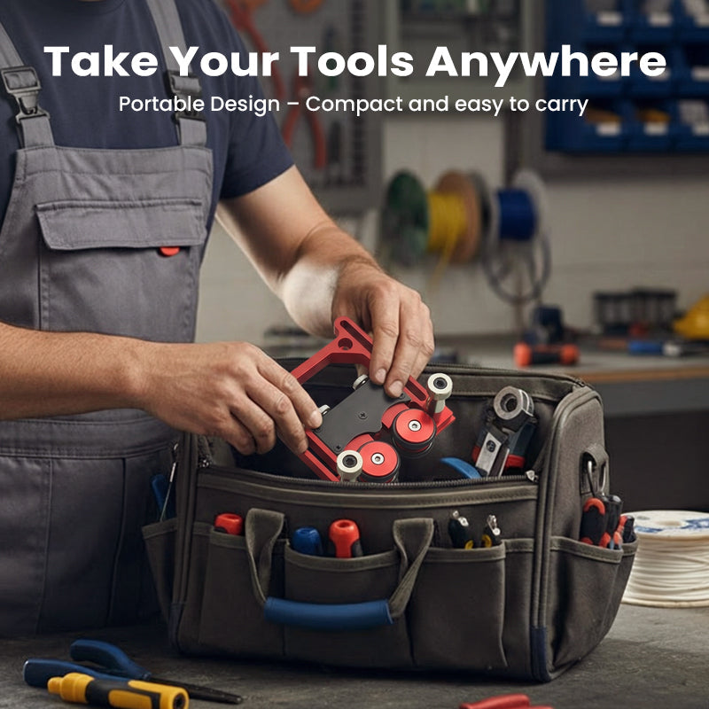 Adjustable Dual-Roller Feed Guide for Table Saw